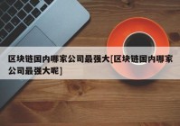 区块链国内哪家公司最强大[区块链国内哪家公司最强大呢]