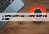 云南物联网区块链公司[云南物联网区块链公司招聘]